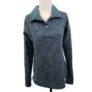 Columbia Women's Optic Got It II Pullover Blue Green  Long Sleeve Medium